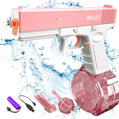 HydroBlaster M4 – Elektrische Wasserpistole mit Akku & Tank | Power-Wasserschlacht für Kinder & Erwachsene