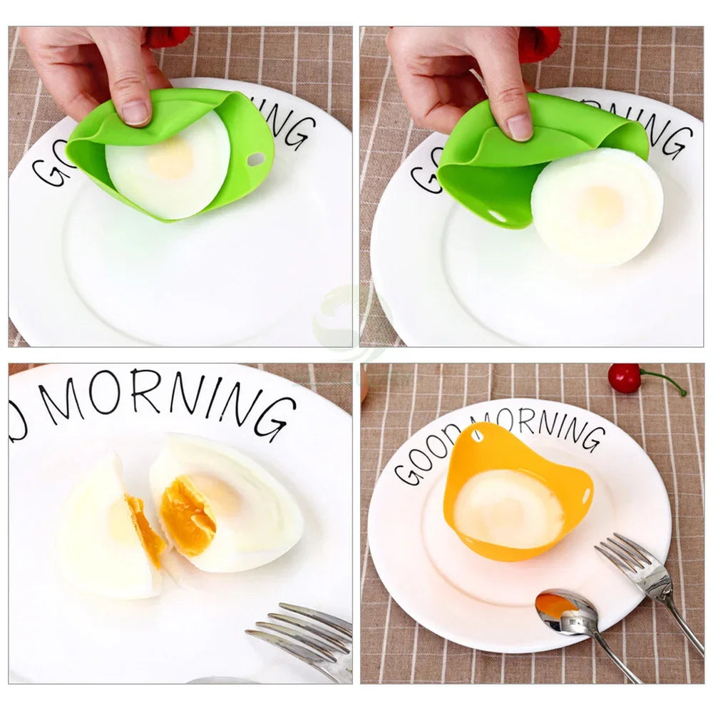 EggShape Pro – Silikon-Eier-Poacher Set (1/2/4 Stück) für perfekte Eier jedes Mal