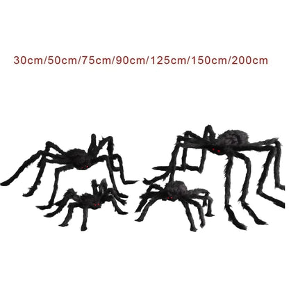 Großer Halloween-Spinnen-Dekoschild – Outdoor / Indoor Spinnennetz-Dekoration | Gigantische Spinnen-Deko für Garten, Party & Halloween