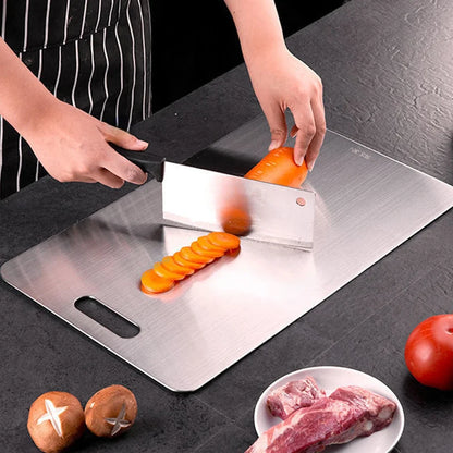 Sauber, smart, unverwüstlich! 🔪 Doppelseitiges Schneidebrett mit 316-Edelstahl – Perfekt zum Schneiden, Kneten & hygienischen Arbeiten in der Küche