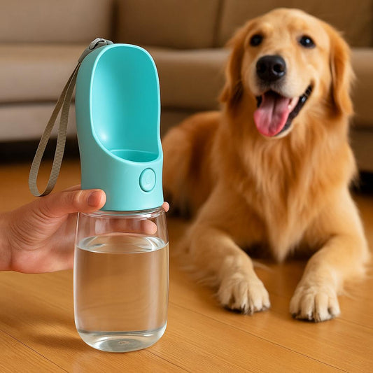 Tragbare Hundetrinkflasche mit Napf – Frisches Wasser überall